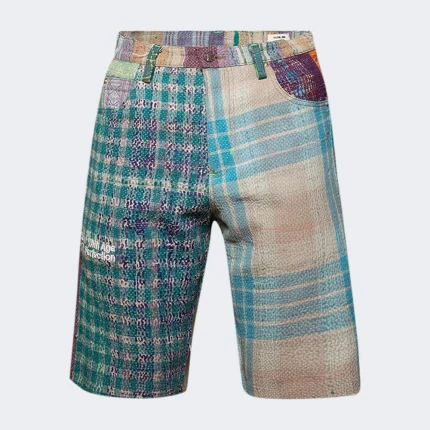 Better with age Isaac kantha hand quilted shorts