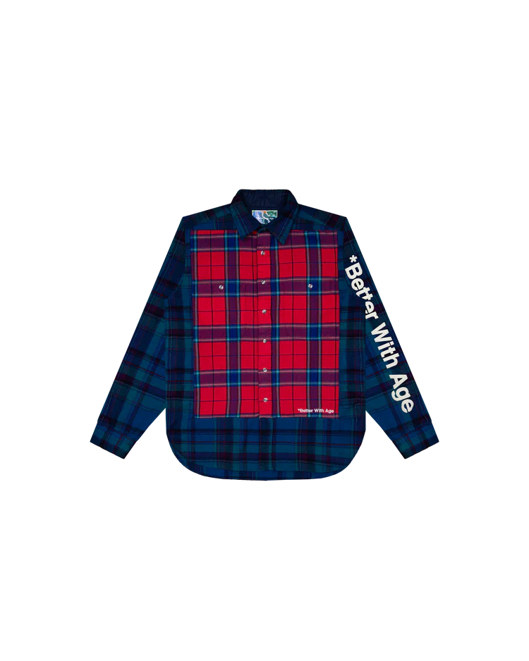 Better With Age Re Tartan Flannel Shirt Better With Age Re Tartan Flannel Shirt